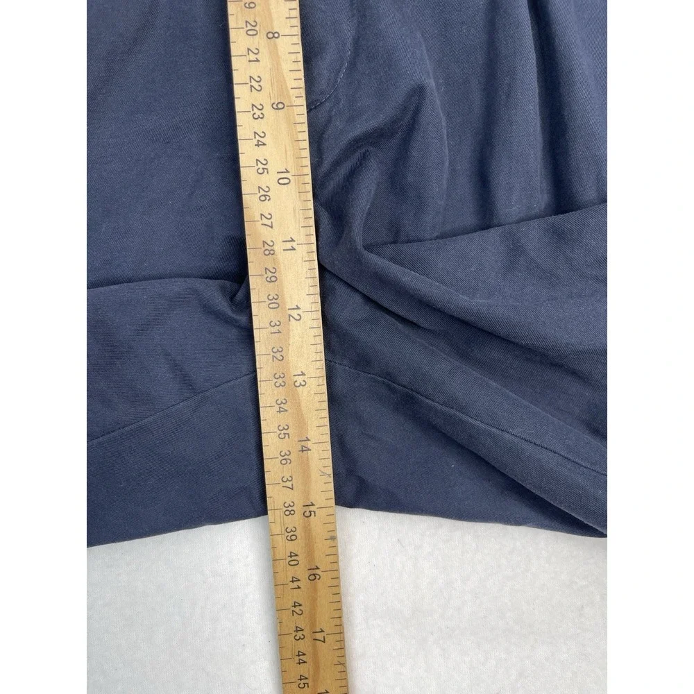 Brooks Brothers Advantage Chino Pants Elliot Men's 38‎ 31 Navy Pleated Cuffed